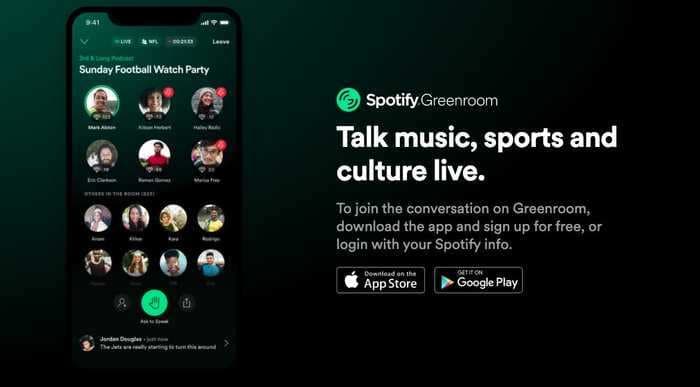 Take a look at Spotify's new audio-only app Greenroom, the audio streaming giant's bid to challenge Clubhouse