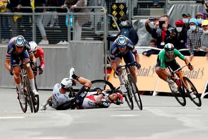 Riders under pressure navigate dodgy roads and careless spectators at crash-marred Tour de France