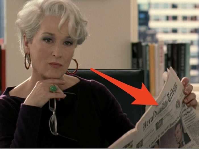 20 details you probably missed in 'The Devil Wears Prada'
