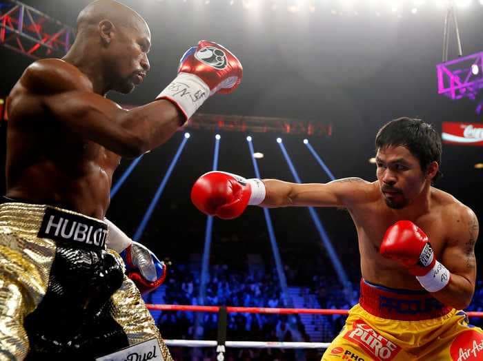 Old boxing rivals Manny Pacquiao and Floyd Mayweather are engaged in a war of words