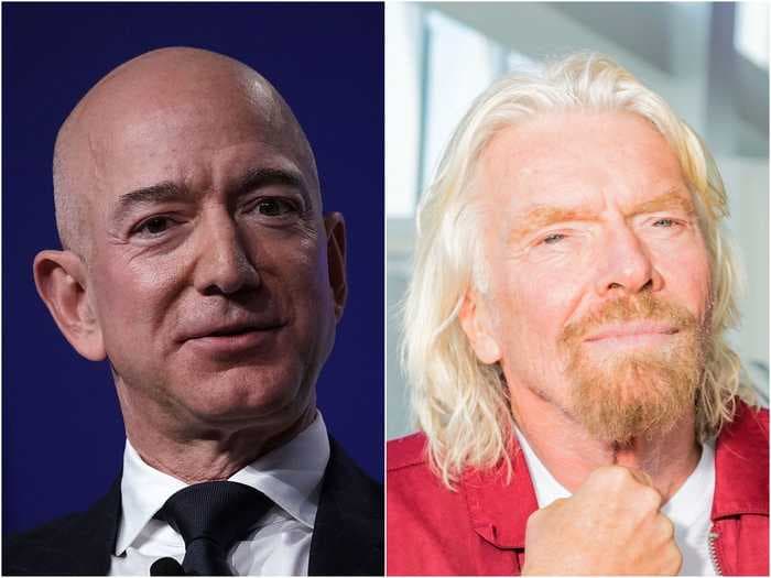 Billionaire Richard Branson aims to fly to the edge of space as early as July 11, narrowly beating Jeff Bezos