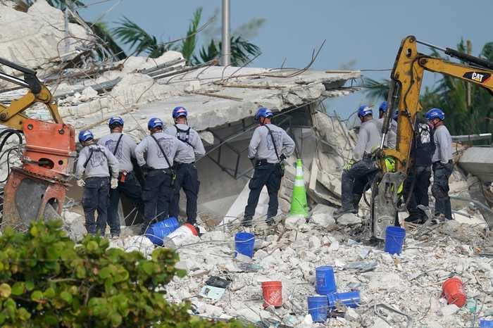 3 more people were found dead at the Surfside condo site as rescuers race against Tropical Storm Elsa heading for Florida