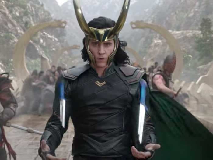 Tom Hiddleston says he improvised Loki's signature knife flip because he ran out of choreography while filming 'Thor: Ragnarok'