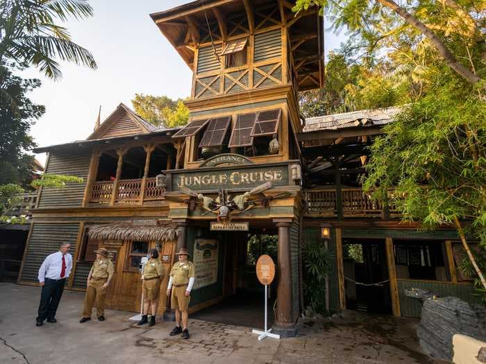 Disneyland gave a preview of the revamped Jungle Cruise ride after the park removed its racially insensitive scenes