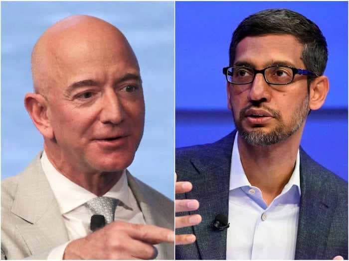 Google CEO Sundar Pichai says he's 'jealous' of Jeff Bezos' upcoming space flight