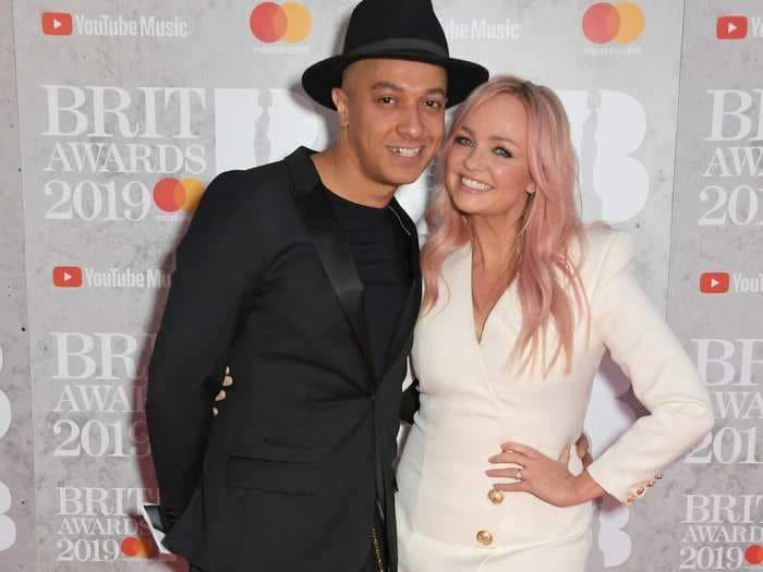 Spice Girl Emma Bunton got married in a white minidress with sheer details and heeled flip-flops