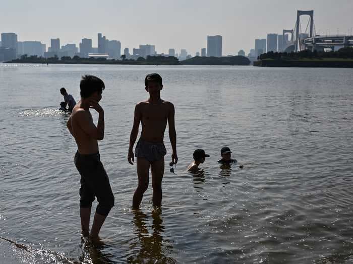 The Olympics' outdoor swimming venue 'smells like a toilet' and could contain dangerous bacteria