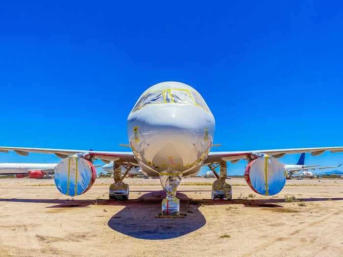 I went inside one of the US' largest aircraft storage facilities and saw how it isn't emptying out despite the rise in air travel