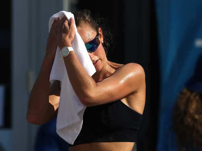 Tokyo is so hot that Olympic beach volleyball players had to stop practicing because the sand was burning their feet