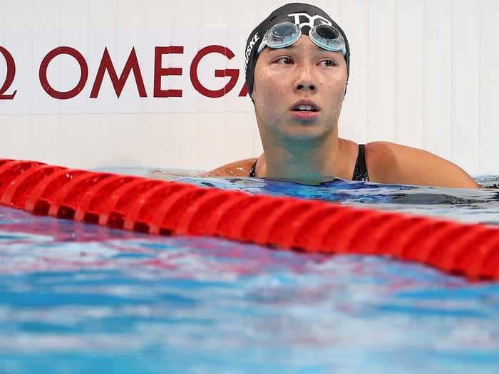 18-year-old American Torri Huske finishes 0.01 seconds short of winning a medal in heartbreaking 100-meter butterfly