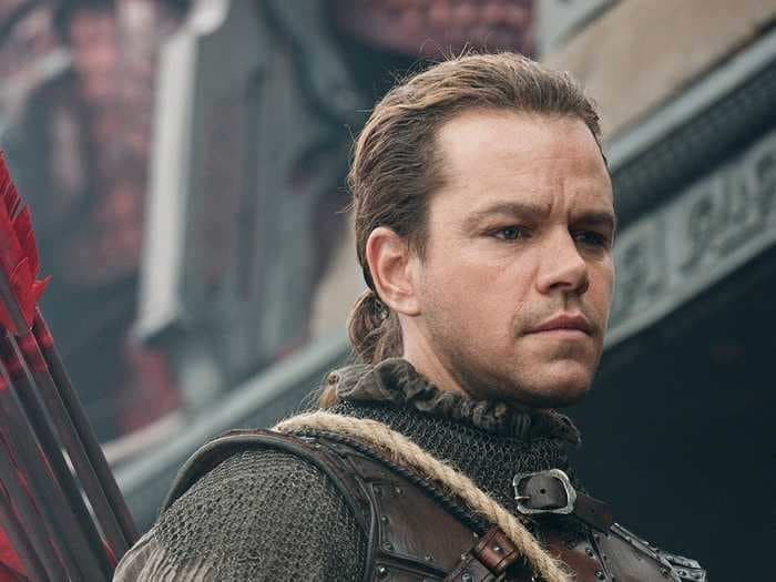 Matt Damon said he knew 'The Great Wall' was terrible while filming it