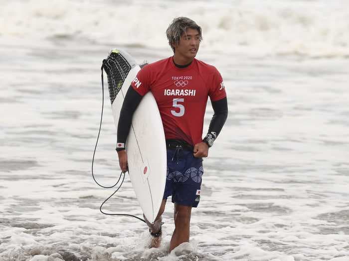 Japanese surfer Kanoa Igarashi is responding to Olympic viewers' thirsty TikToks about him