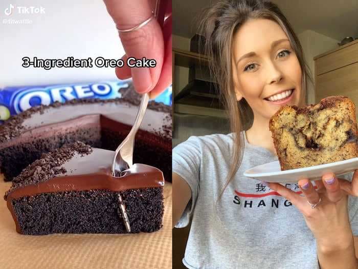 A self-taught baker shares her recipe for an easy 3-ingredient Oreo cake that can be made in the microwave