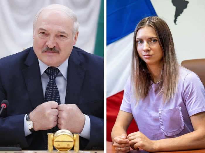 Belarus leader Alexander Lukashenko said the sprinter who escaped the Olympics to seek asylum was 'manipulated' by her Polish 'buddies'