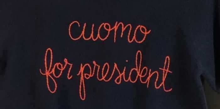 Lingua Franca offers to restitch $285 'Cuomosexual' and 'Cuomo for president' sweaters