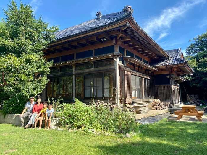 A couple bought an abandoned farmhouse in rural Japan for $30,000 and has spent 2 years renovating it. Here's how they turned it into their dream family home.