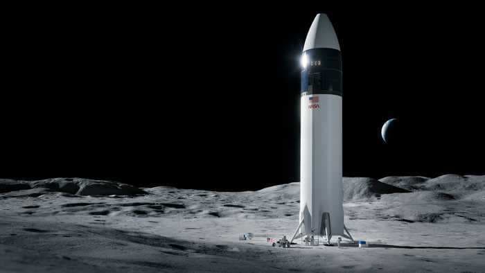 Elon Musk says SpaceX's moon lander will probably be ready before 2024, as NASA pays $300 million toward Artemis contract