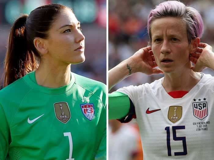 Former US soccer star Hope Solo said Megan Rapinoe would 'bully players into kneeling' for the national anthem
