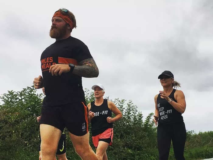 A former strongman lost 188 pounds to run 48 marathons in 48 days in aid of combatting food poverty