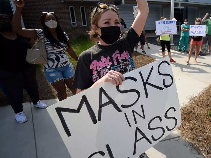 The Biden administration could launch civil-rights investigations into states banning mask mandates, secretary of education says