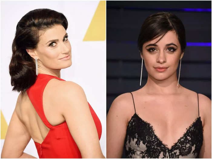 Idina Menzel says Camila Cabello 'allowed herself to be open and vulnerable' filming 'Cinderella'