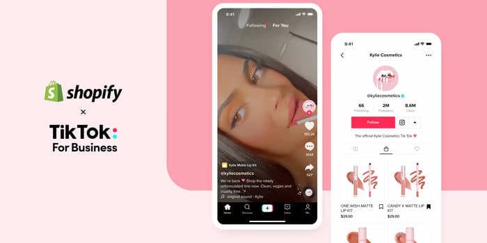 Users can now shop directly on TikTok thanks to its partnership with Shopify