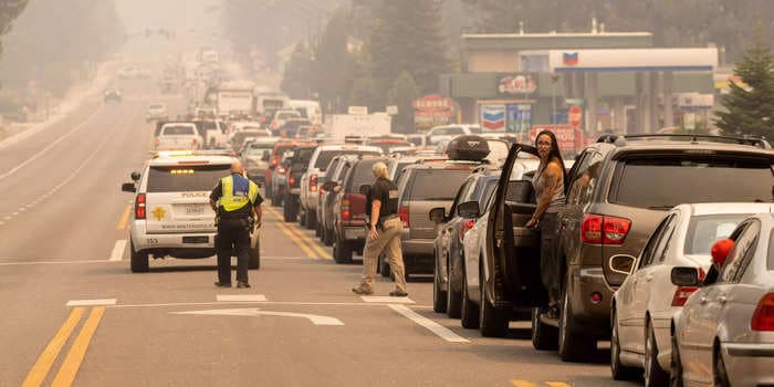 Raging Caldor Fire prompts mass evacuations as it barrels toward Lake Tahoe region