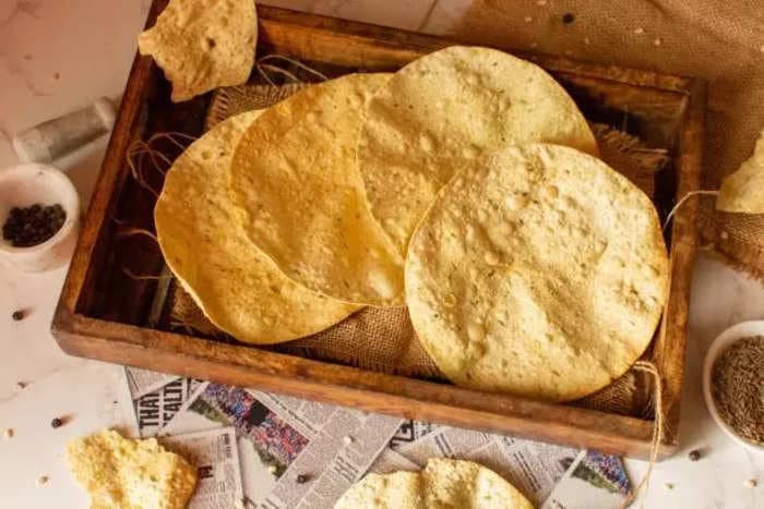 Shape doesn't matter. Your Papad won't be taxed.