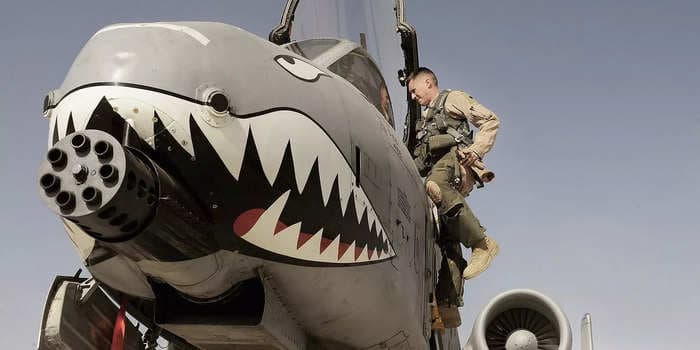 Here's why these US Air Force A-10 attack aircraft rock fearsome shark teeth war paint