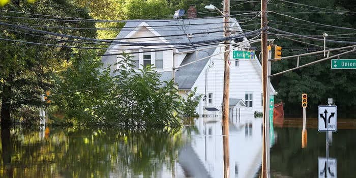 Video footage shows the terrifying moment Hurricane Ida floodwaters obliterate a New Jersey basement, trapping family inside