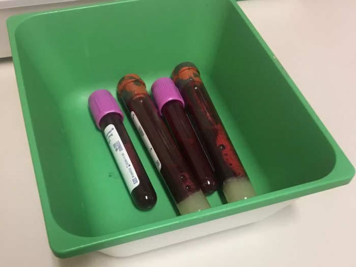 Britain's health service is running out of blood test tubes and doctors say it could lead to a 'catastrophe'