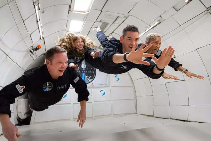 Photos show how SpaceX's first civilian crew trained by climbing Mount Rainier and flying jets. They launch Wednesday.