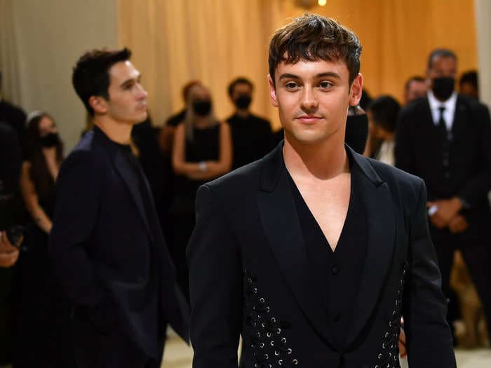 Tom Daley prepped for his Met Gala debut by knitting before his red carpet arrival