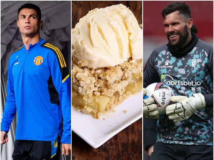 An old teammate of Cristiano Ronaldo's trolled his dislike of dessert by scoffing a giant pudding on his YouTube channel