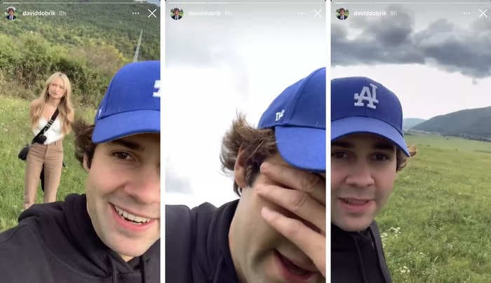 David Dobrik says he's stuck in Slovakia because green-card issues are preventing him from entering the US, where he grew up under DACA immigration policy