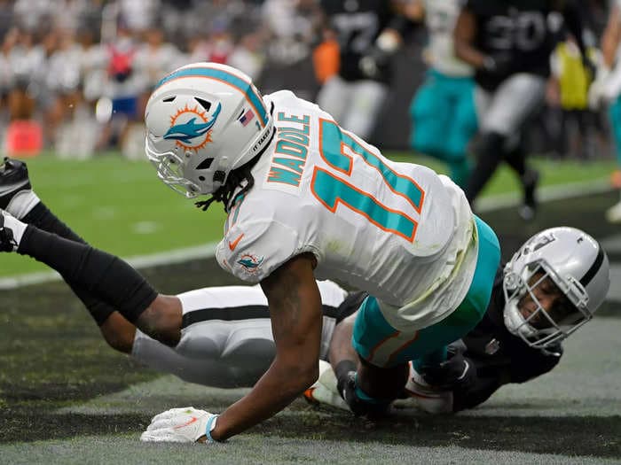 The Miami Dolphins' loss to the Raiders included a play so bad it had never happened before