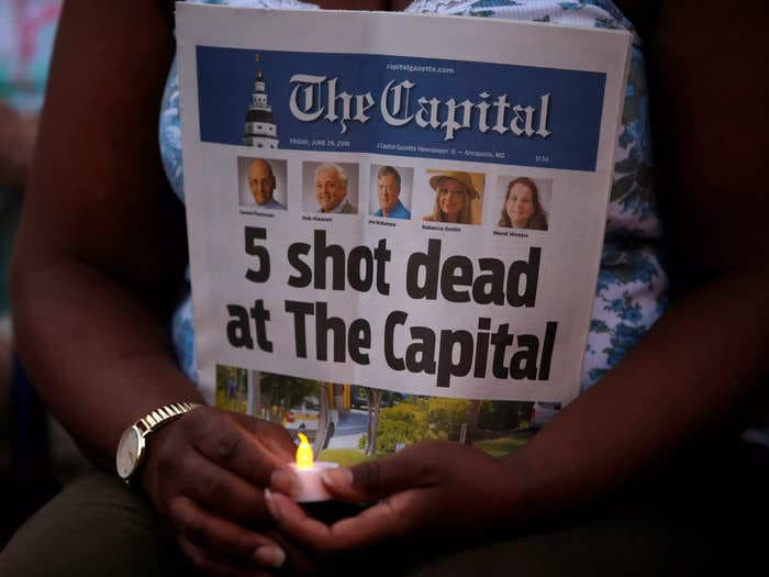 Gunman who killed 5 at Capital Gazette newspaper sentenced to 6 life terms in prison