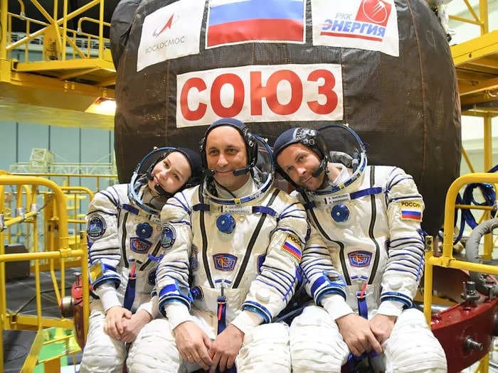 Watch Russia beat NASA and Tom Cruise to launch the first film crew to the space station on Tuesday