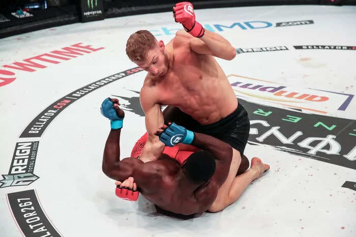 A star was born Friday as a Bellator fighter gave his opponent a no good, very bad, brutal bludgeoning