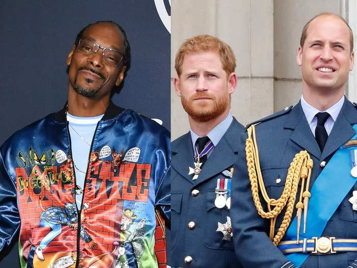Snoop Dogg says Prince William and Prince Harry are his 'boys' and they can reach out to him 'whenever they want'