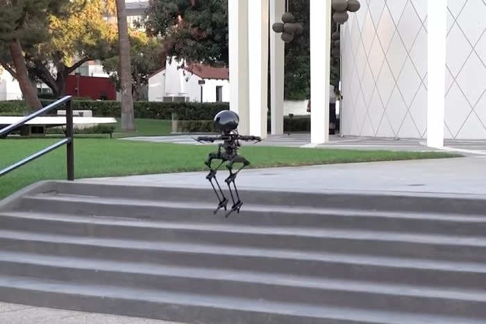Meet LEO, a bipedal robot that can walk, fly and even ride a skateboard