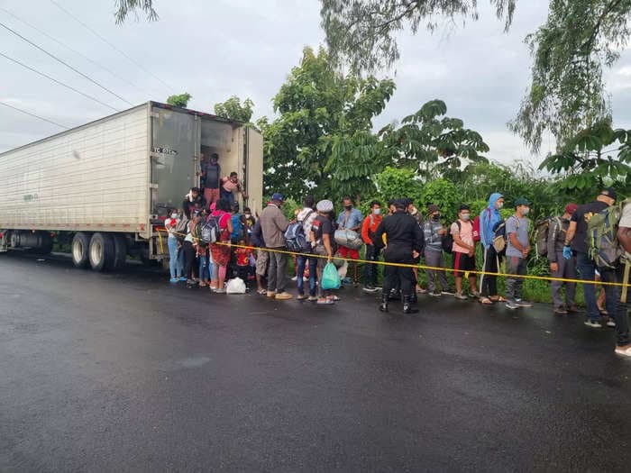 126 mainly Haitian migrants attempting to get to the US were abandoned in a locked shipping container