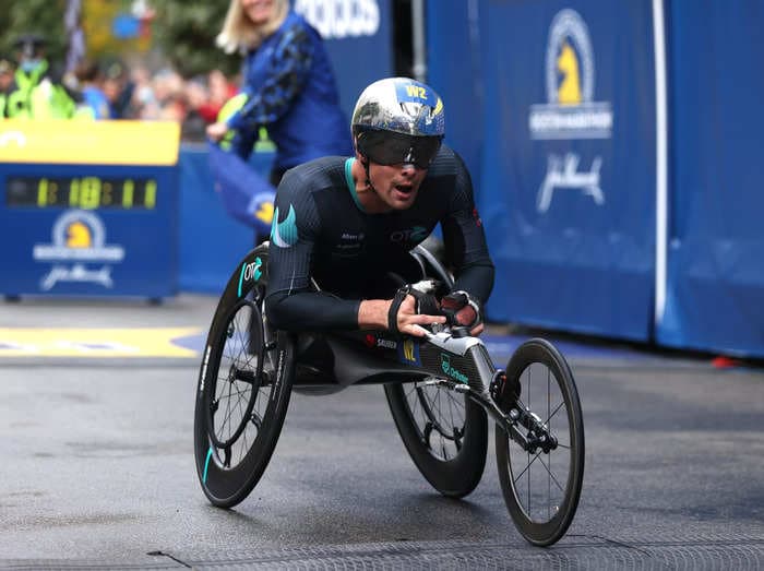 A wheelchair marathon athlete cost himself $50,000 when he took a wrong turn less than a mile from the finish and missed the course record