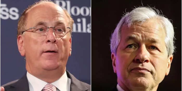 BlackRock CEO Larry Fink says he's likely in the same camp as Jamie Dimon in seeing bitcoin as worthless, though there are opportunities in blockchain