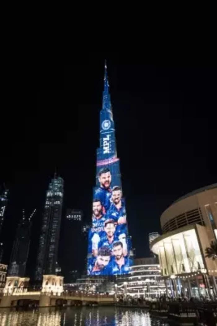 Indian team's new T20 World Cup jersey gets showcased at Burj Khalifa