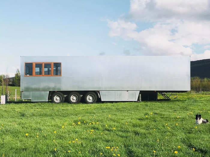 A company is turning refrigerator semi-trailers into mobile hotel rooms on wheels starting at $50 a night - see what it's like inside