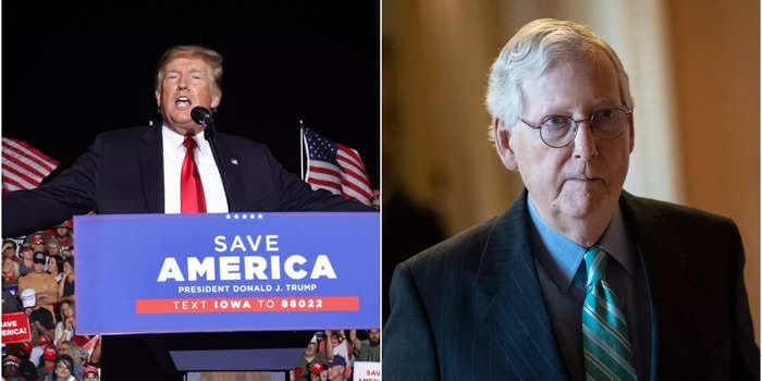 Mitch McConnell deflected a question about Trump's influence on the GOP, saying Republicans should focus on the future and not 'rehash' 2020