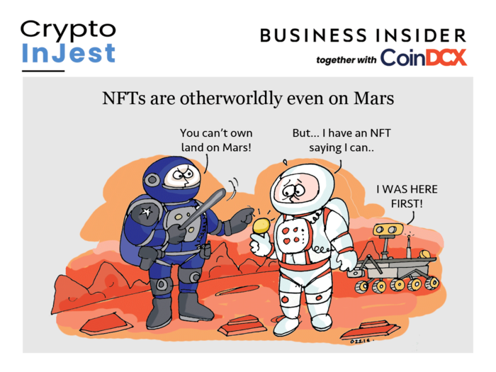 This Ethereum-based metaverse is letting crypto fans own land on the Red Planet, even though international space laws would disagree