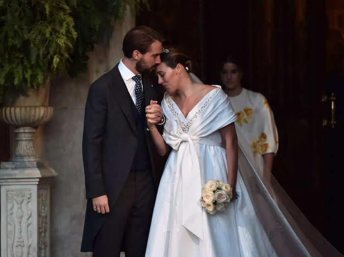 Prince Philippos and Princess Nina of Greece marry for the 3rd time in star-studded royal wedding ceremony