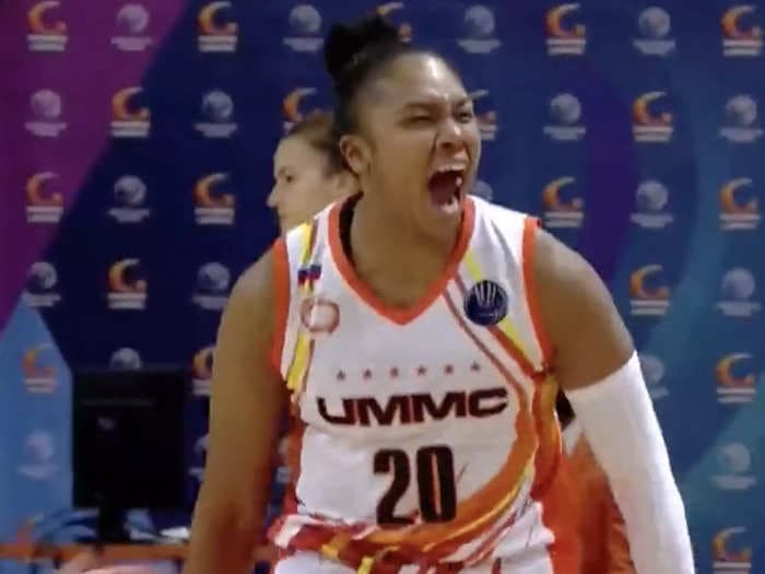 An American star drained a buzzer-beating 3 on her birthday to keep her Russian powerhouse team undefeated